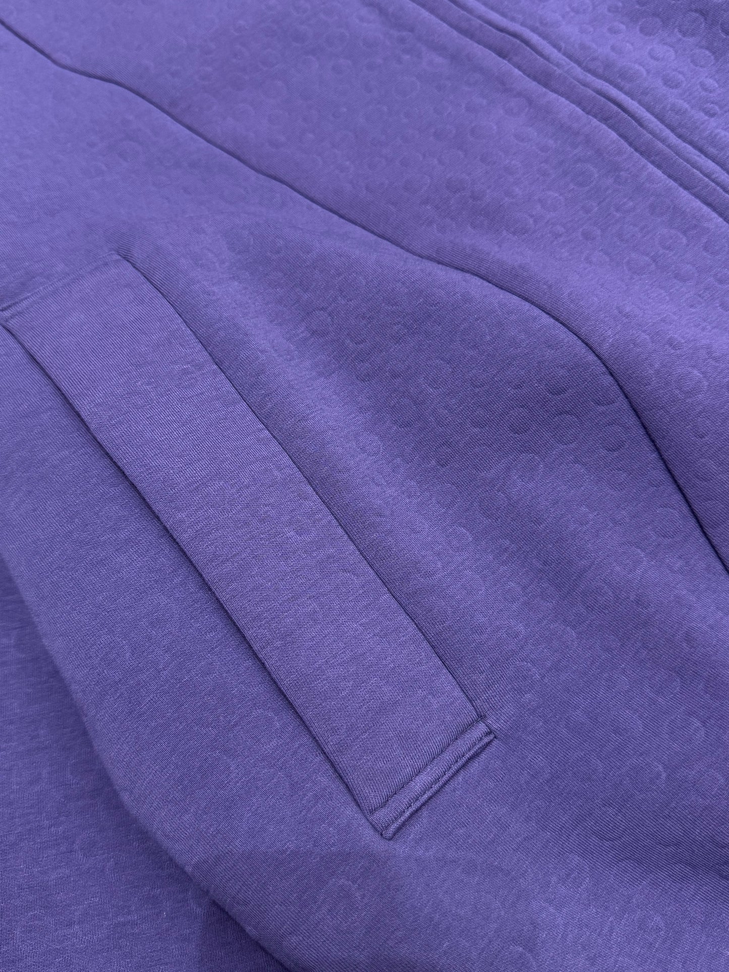 Boxy fit Purple cotton jacket with circle texture