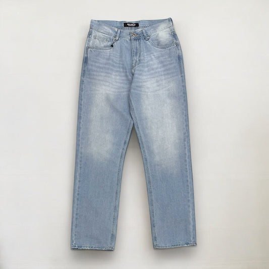 Baggy fit jeans in light blue washed