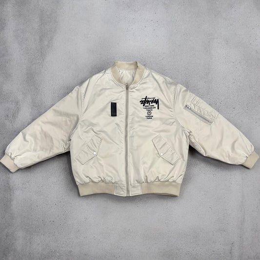 Bomber jacket with back signature