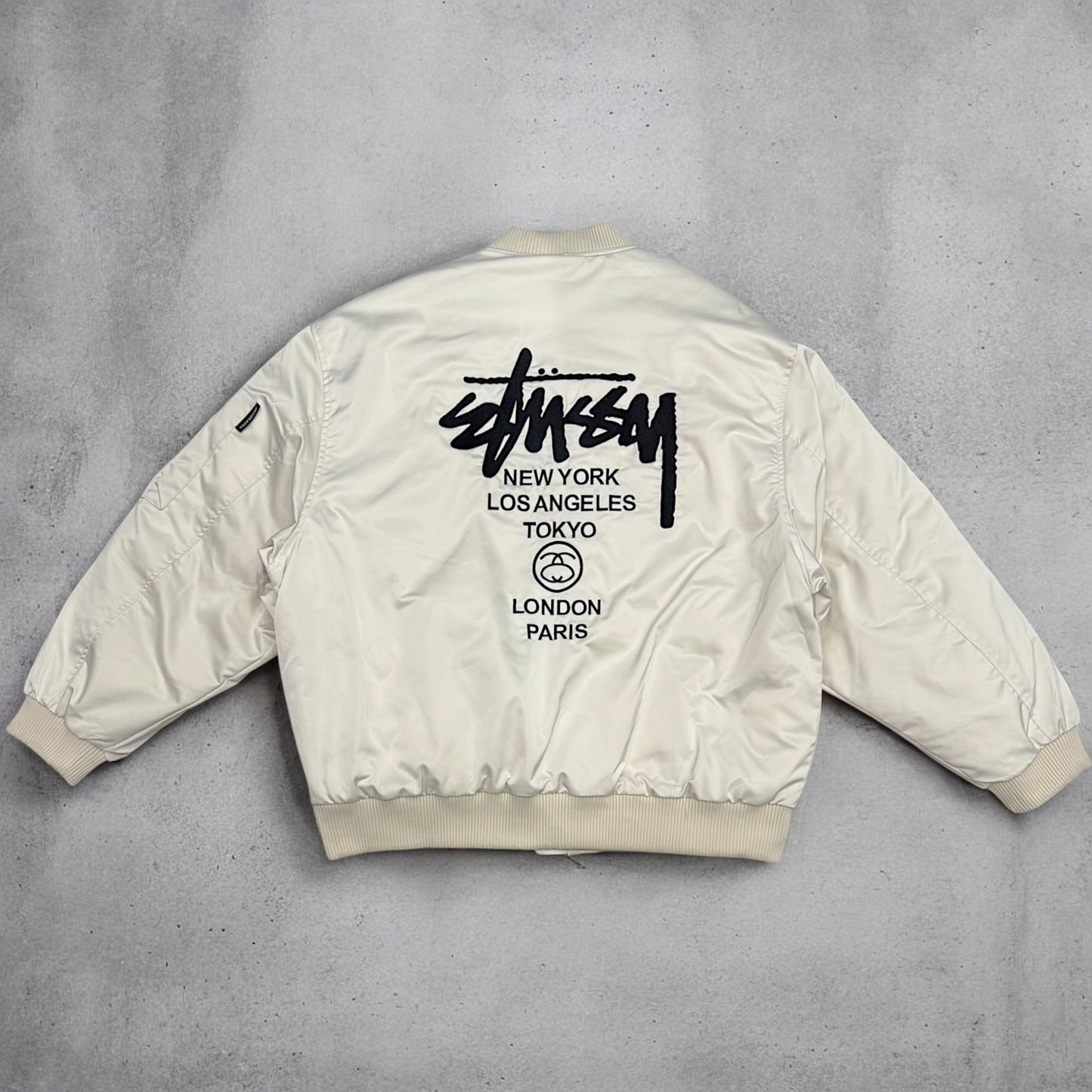 Bomber jacket with back signature